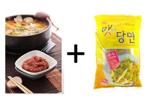 韓式味噌鍋底醬＋韓國冬粉(優惠組)